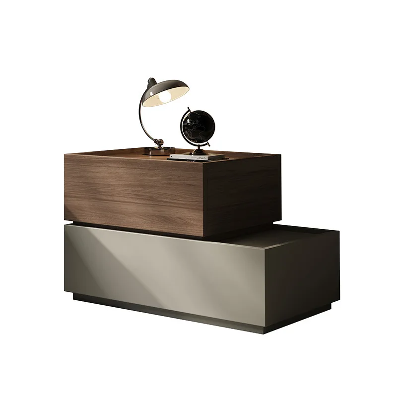 

Creative solid wood bedside table