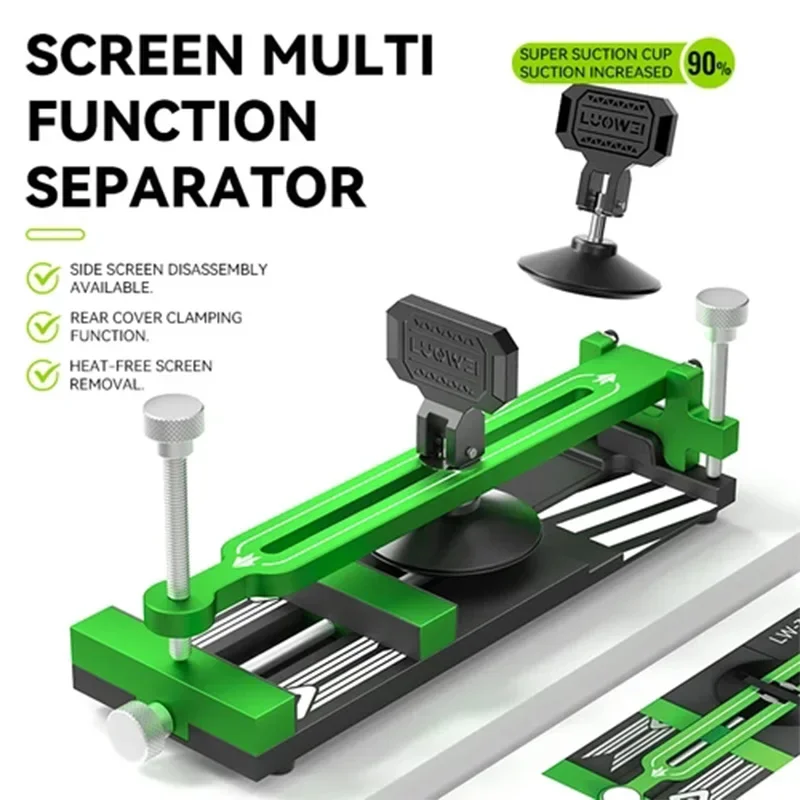 Imagem -05 - Luowei-separador Multifuncional sem Aquecimento para Celular Manutenção de Vidro Traseiro Dispositivo Elétrico de Desmontagem Rápida Lw317