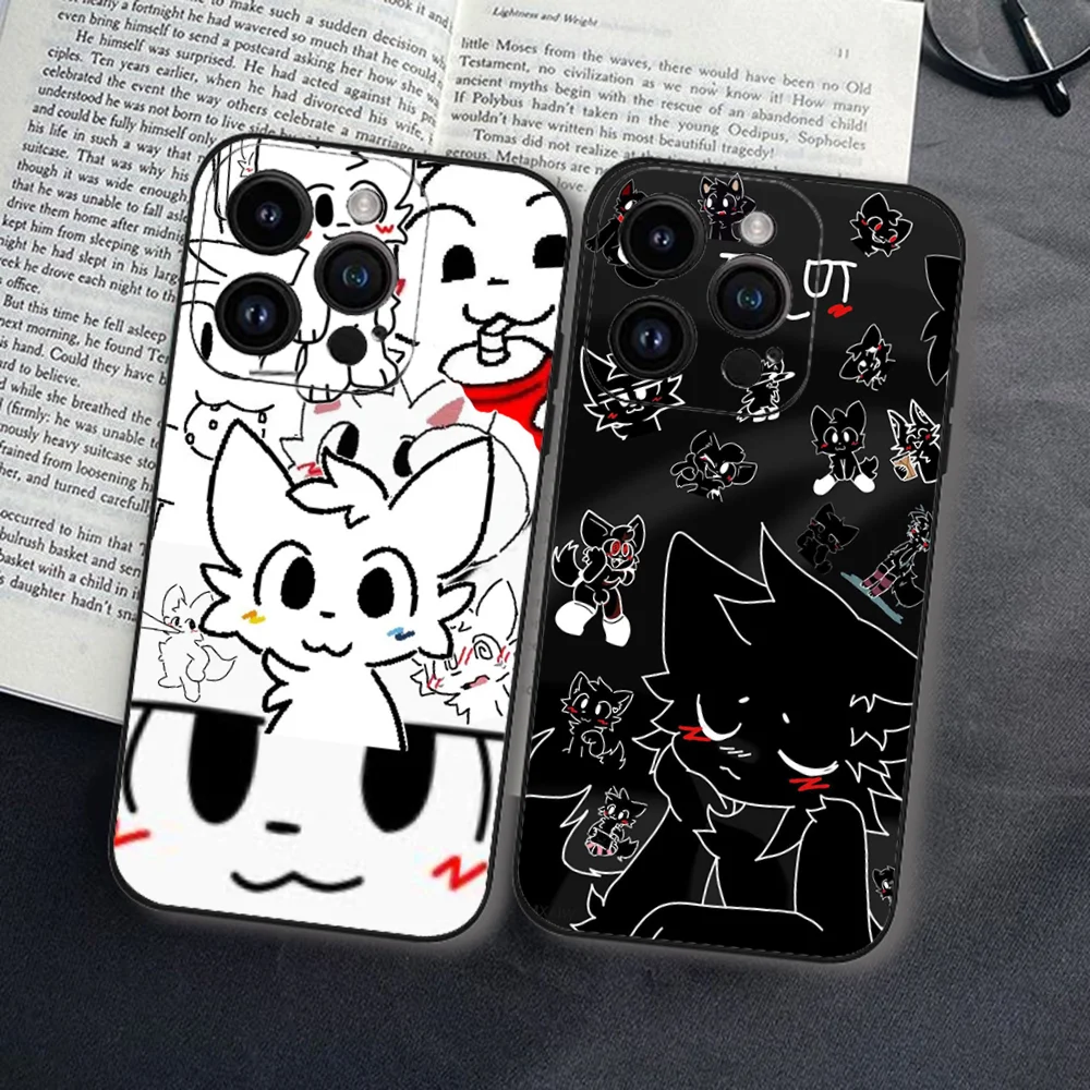 

Милый чехол для телефона Boykisser для Iphone 16, 15, 11, 13, 14, Pro Max 7, 8 Plus X Xr Xs Max 12 mini, черный чехол-чехол