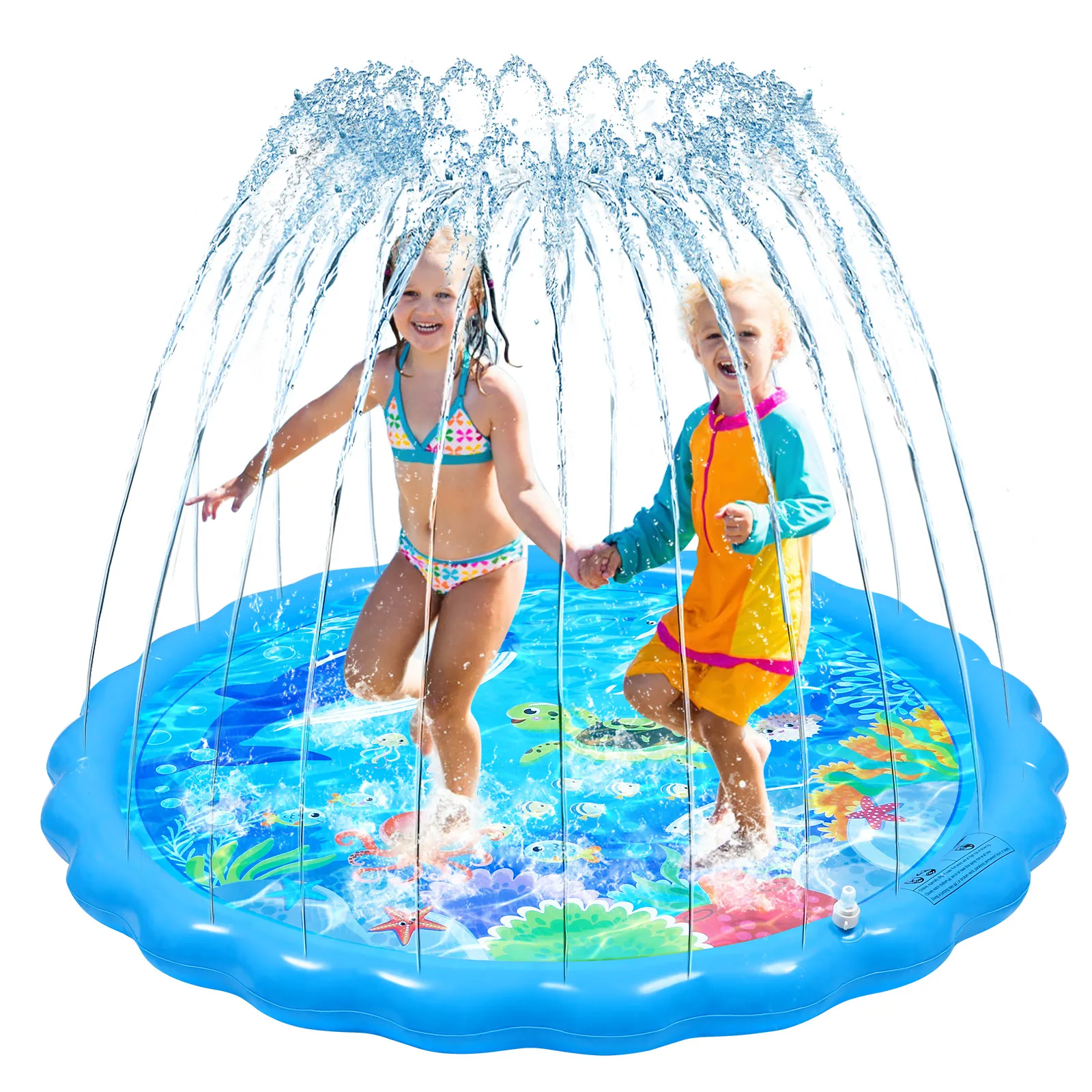 

Sprinklers Inflatable Water Spray Pad Toddler Outdoor Toys Play Mat for Toddlers