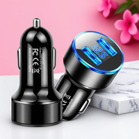 Car Charger Dual USB Port Fast Charging Adapter QC3.0 3.1A Car Accessories Cigarette Lighter Socket