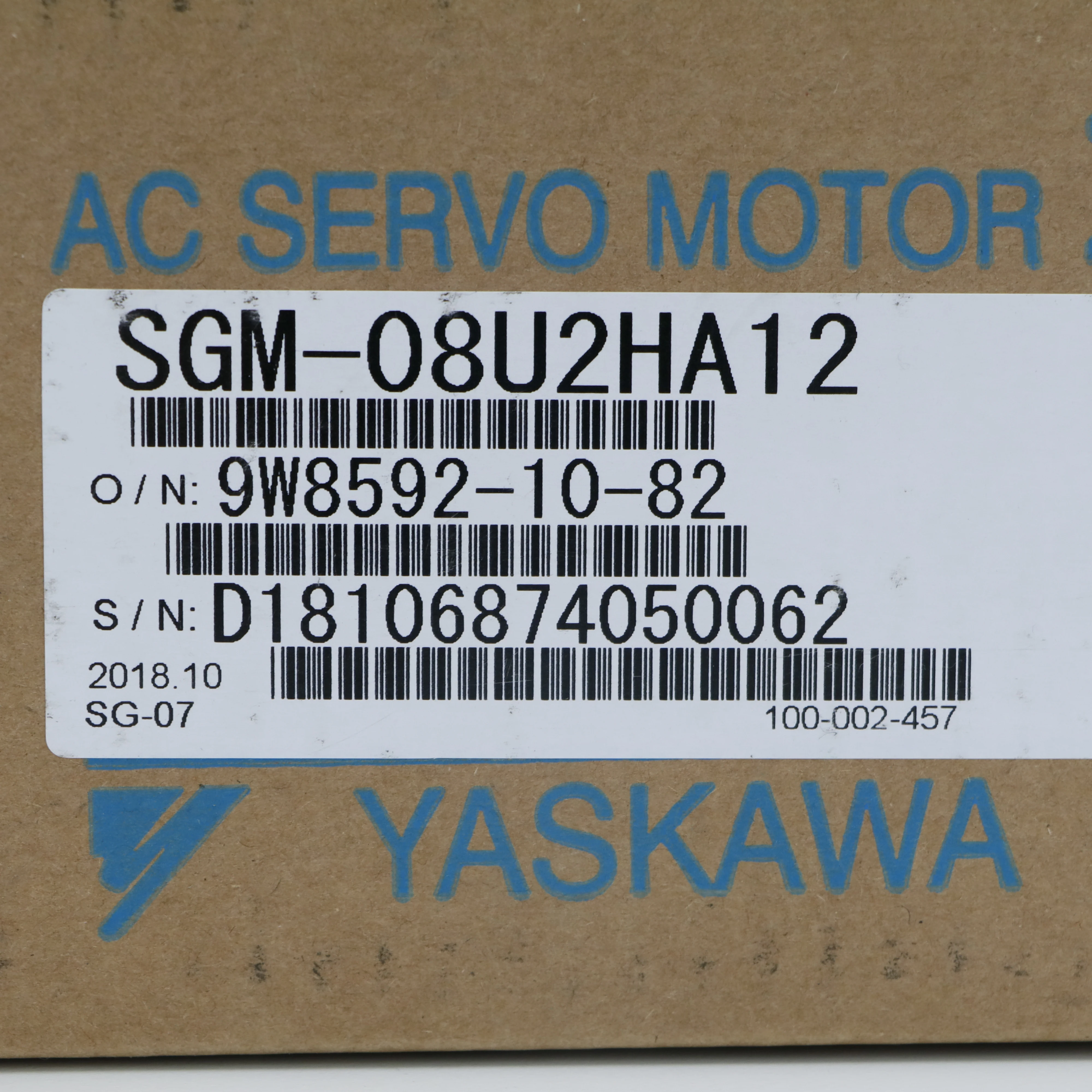 Imagem -03 - Venda Quente Brandnew Yaskawa ac Servo Drive Sgm08u2ha12