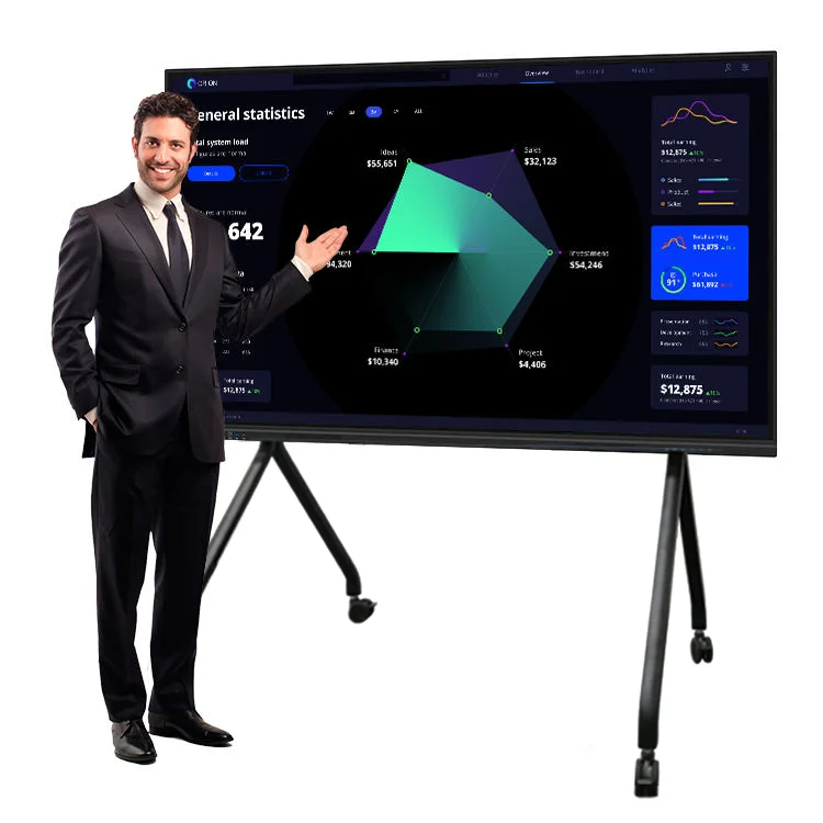 Intelligent Conference Tablet Touch All-in-one Multimedia Interactive Projection Screen Mobile Electronic Whiteboard