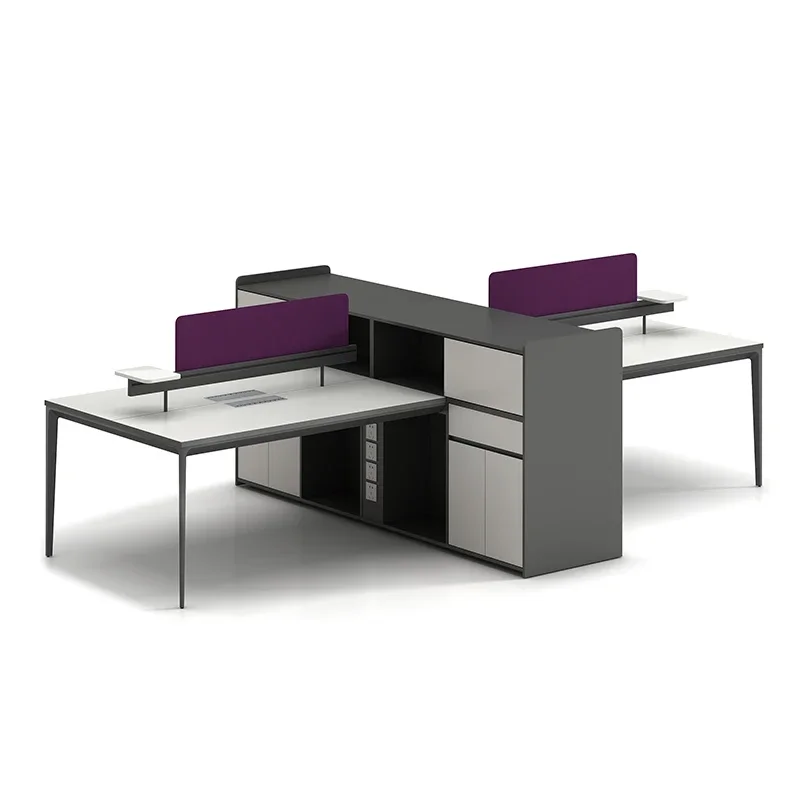 

-Office Furniture Modern Design Table Partition Modern Office Workstation I Shaped Wooden Office Desk