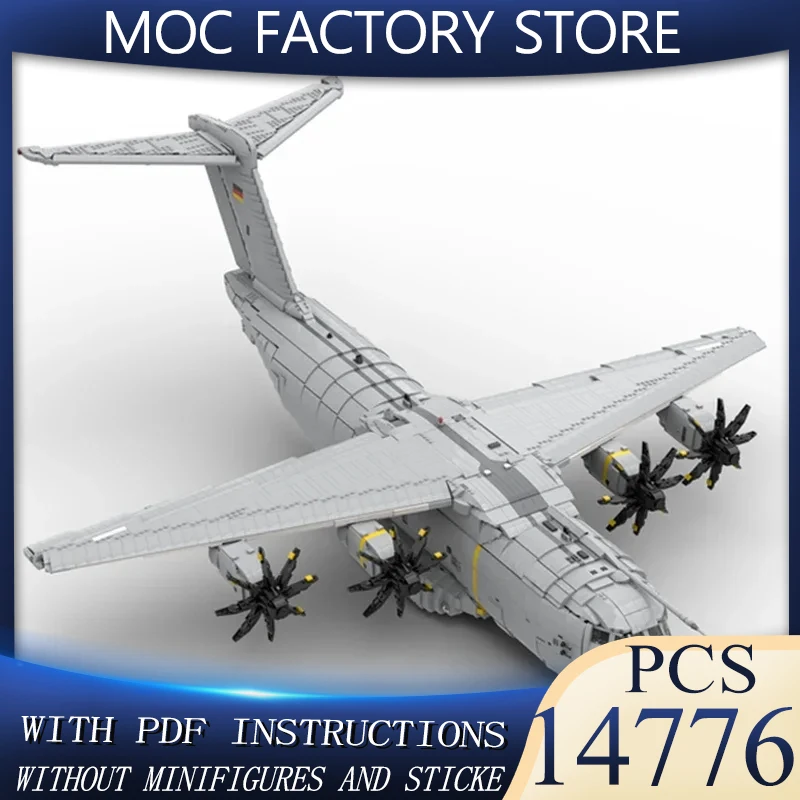 

Строительные блоки Moc Airbus A400M Atlas, модель, технология, истребитель, кирпичи, сделай сам, сборка с двигателем, большой самолет, игрушки, подарок