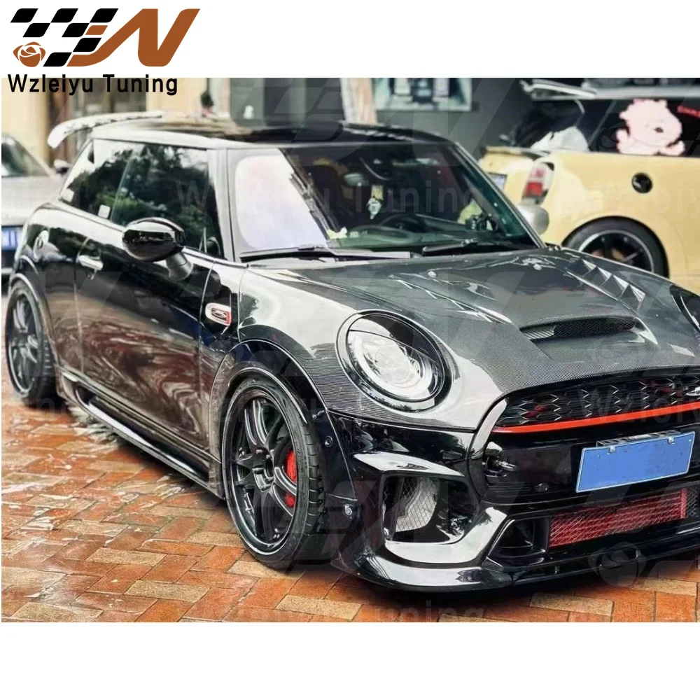 New Style Carbon Fiber Front Hood Bonnet Fit For Mini F56 LCI 18-23 High Quality Fitment