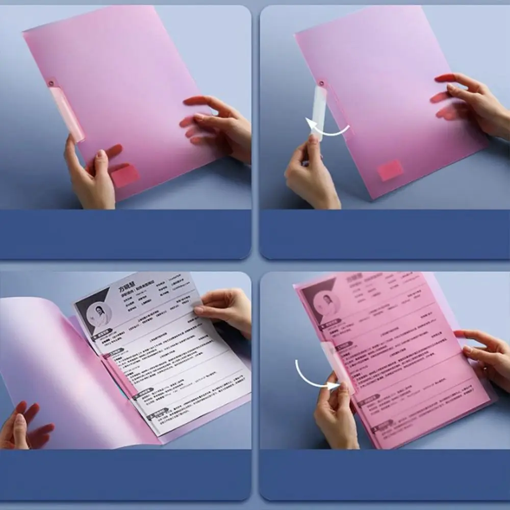 Stationary Test Paper Students Documents Clip Loose Leaf File Binder Paper Memo Clip A4 Clipboard File Folder Paper Organizer