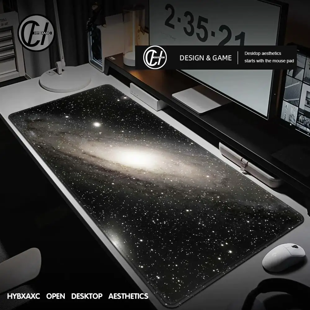 Game Mouse Pad Space Star Background  Mouse Pad Desk Mouse Pad  Extended Gaming Keyboard Mats Large 100x50cm XXL Gamer Mousepad
