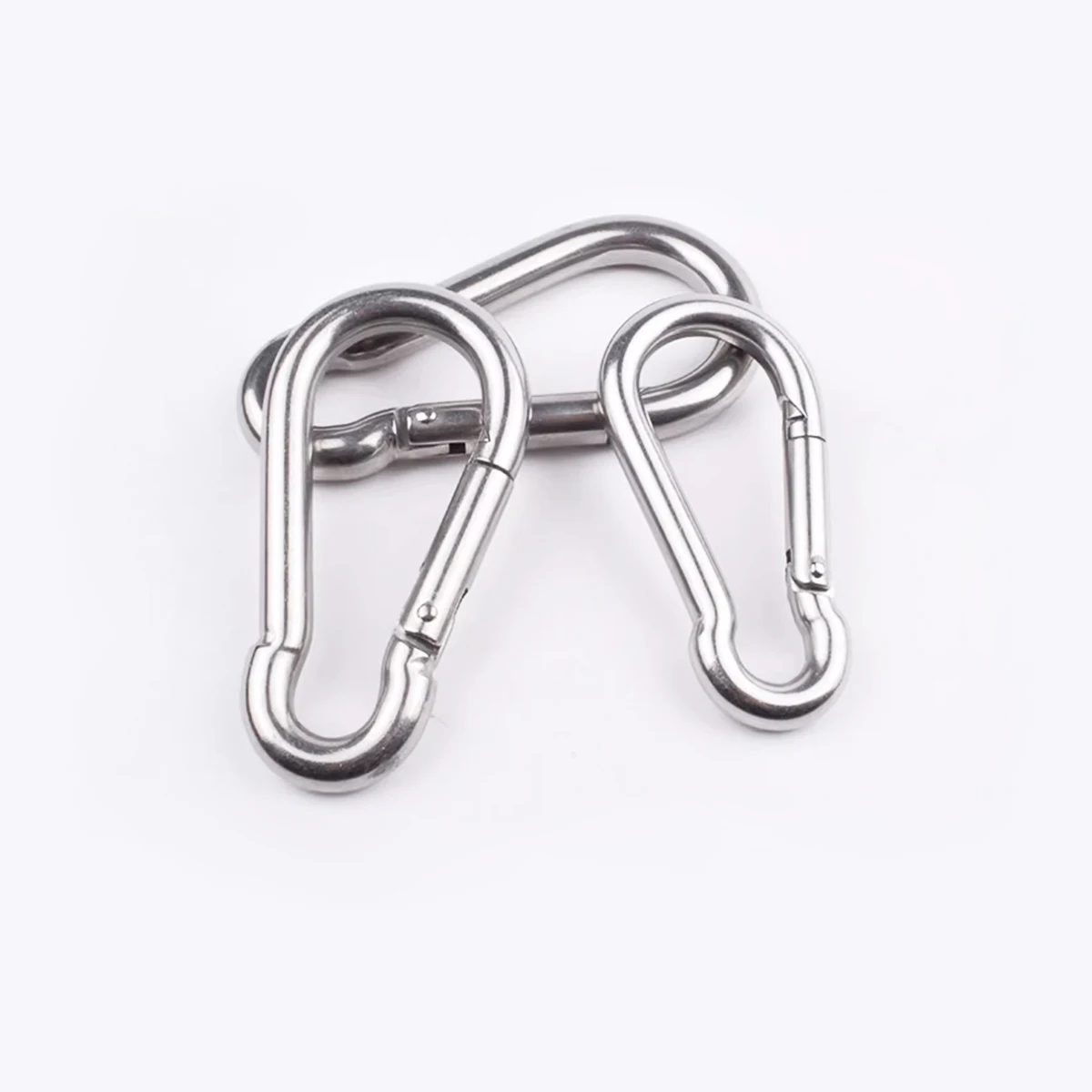 304 stainless steel mountaineering buckle Snap spring buckle Buckle Safety buckle Connection buckle gourd buckle dog chain buckl