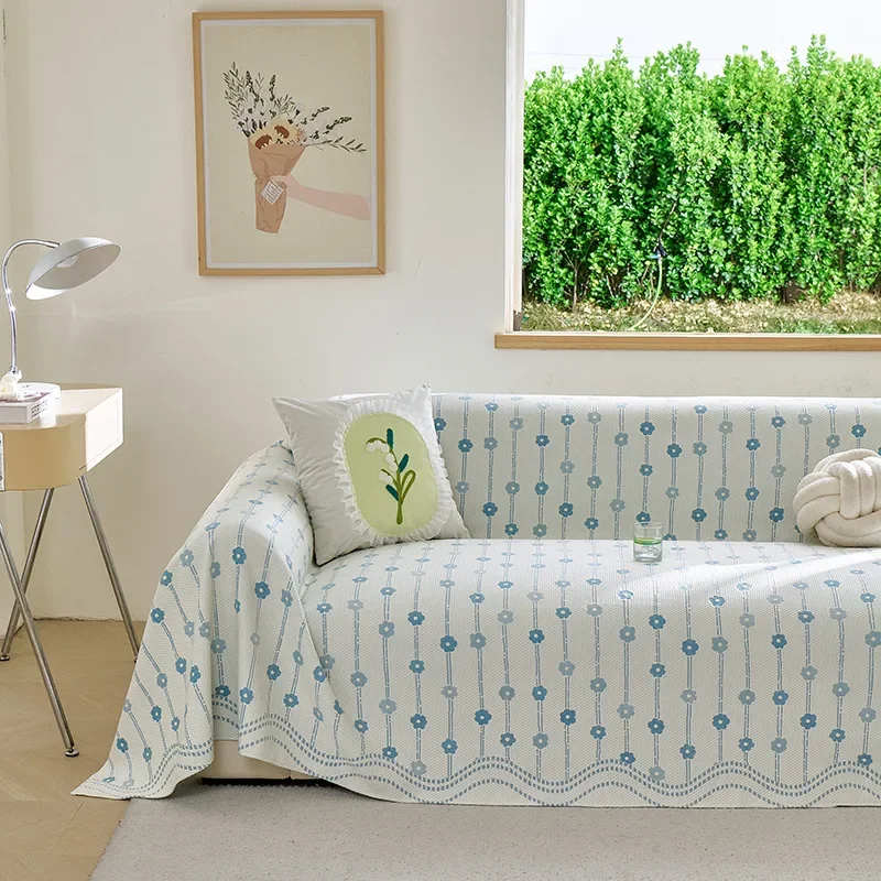 New Summer Breathable Non Slip Sofa Cover Universal Luxury High Grade Sofa Towel Slipcover Home Textile Household Goods