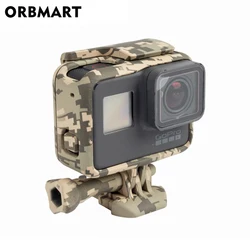 ORBMART Cool Camo Camouflage Frame Protective Housing Case Shell For Go Pro GoPro Hero 5 6 7 Sport Camera