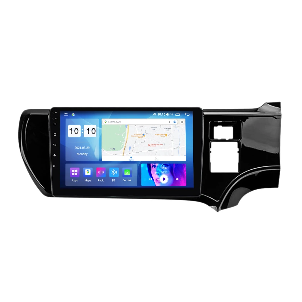 MS DSP Android car multimedia For Toyota Aqua  Right hand driver cooling fan car-play car player stereo android