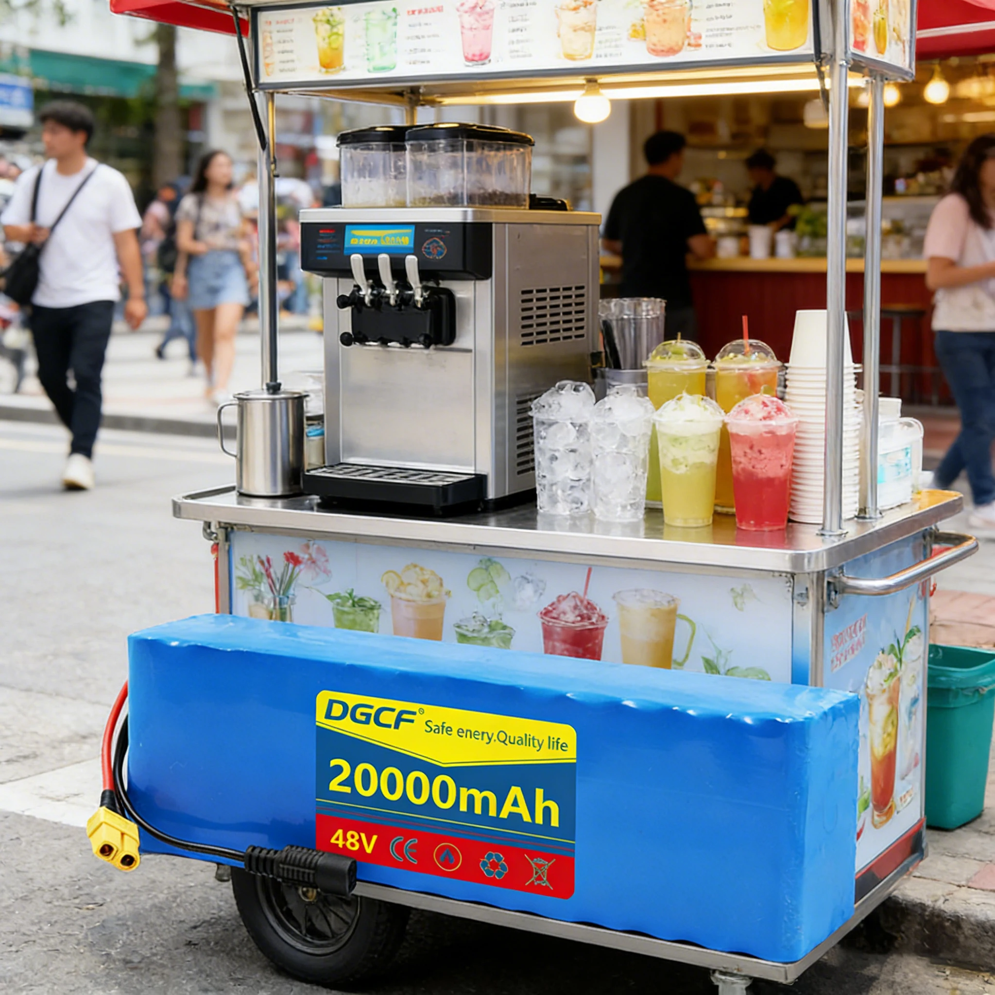 

2026 New 48V 20000mAh 2000W 13S3P XT60 48V Lithium-ion Battery Pack, Lithium Iron Phosphate Battery 120Ah and 54.6V Charger