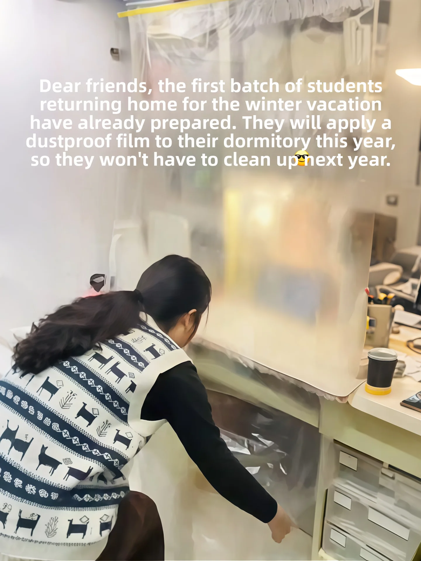 Dustproof Film for Student Dormitory Bed Upper Bed Lower Table Dustproof Film Bedroom Dust Protection Film Furniture Decorati...