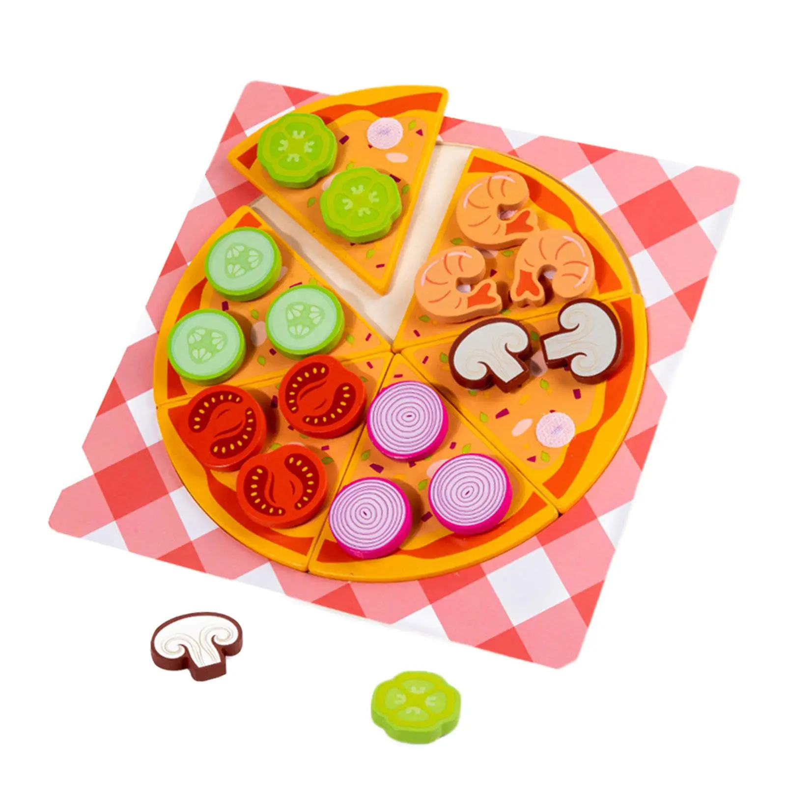 木製おもちゃの食べ物セット-早期学習教育用リアルな料理おもちゃ-子供用プレイキッチンアクセサリー-子供用