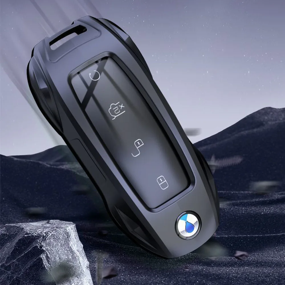 For DENZA N9 Car Keycase New Style High-end Version Car Specific Metal Buckle Modification Shell