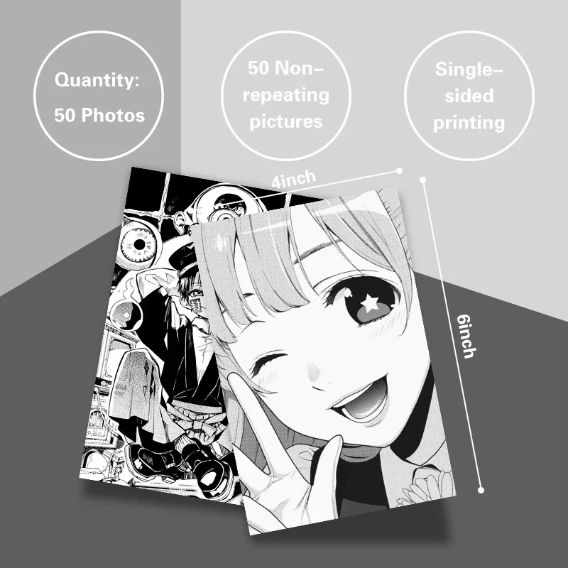 50Pcs Anime Manga Panels Poster Bedroom Collage Print Decor Wall Collage Kit Anime Style Photo Birthday Present Wall Decoration