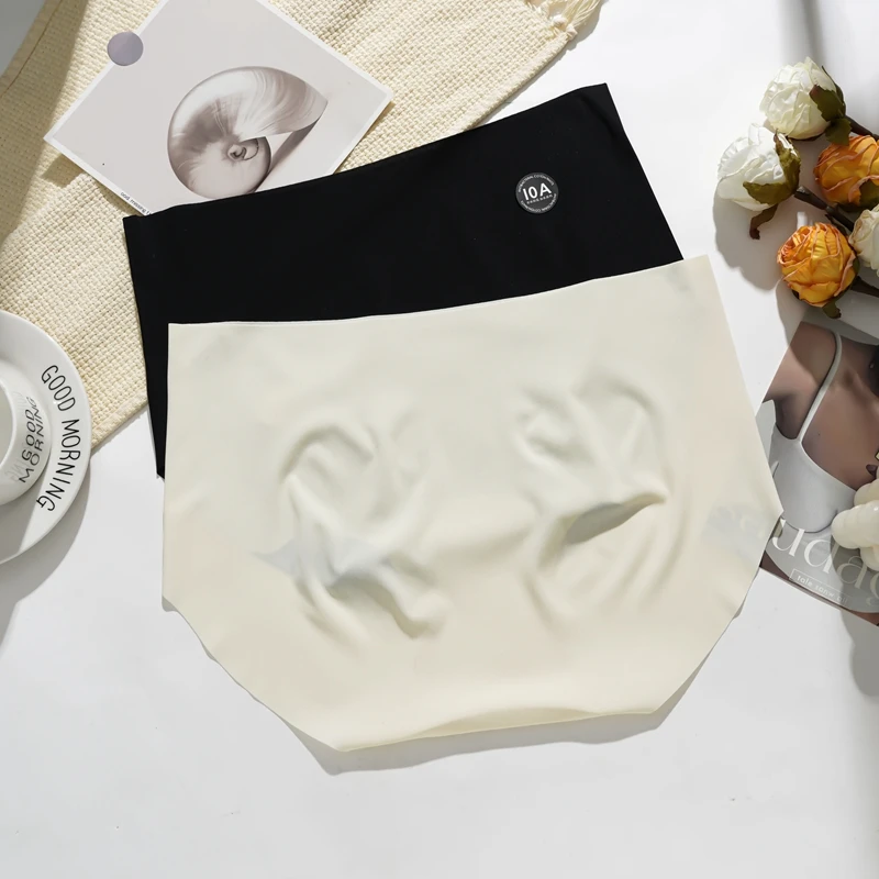 

1 шт., бесшовные гладкие женские трусики, ультратонкие трусы, высокоэластичное дышащее нижнее белье, удобное нижнее белье, мягкое нижнее белье