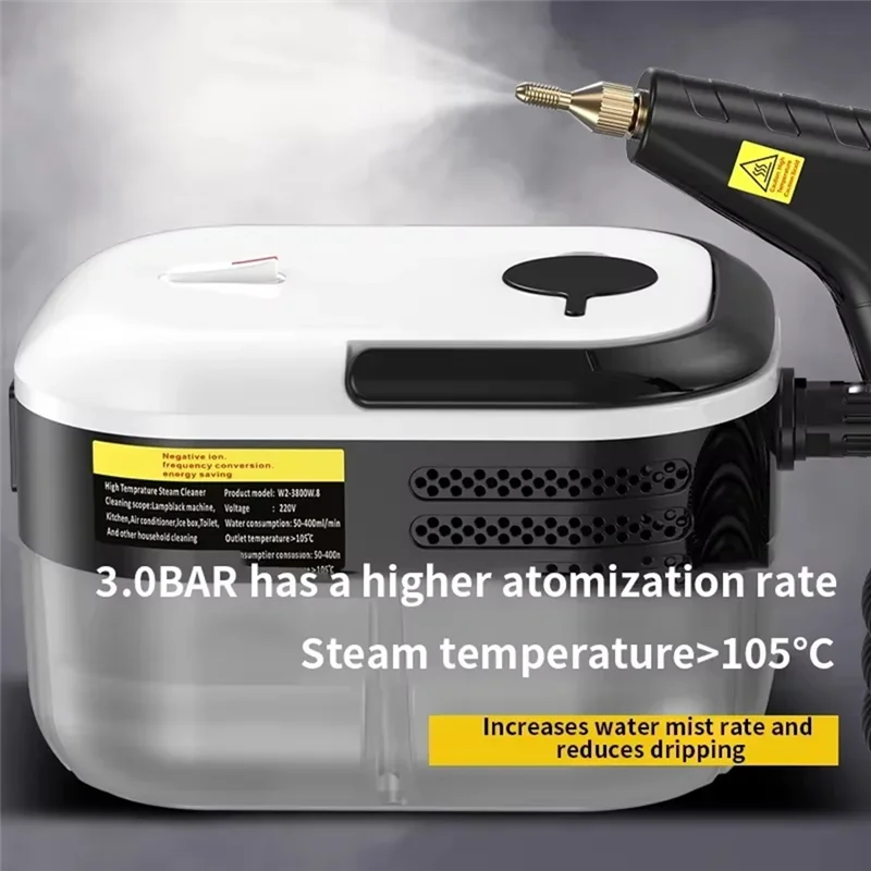 

ABMH-For Kitchen Home Car Cleaning Portable Car Steam Cleaner Handheld Steam Cleaner EU Plug