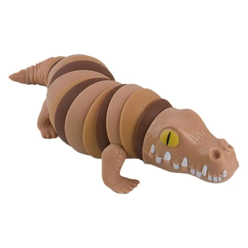 

Funny Crocodile Toy Hand Sensory Toy Cartoon Crocodile Articulated Jointed Moving Creature Toy Cute Finger Toy For Boys And