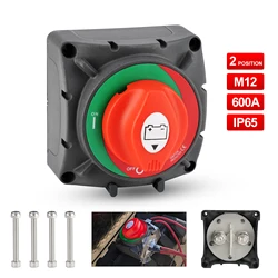 200A 300A 600A Disconnect Switch for 12V car battery cutter battery isolator Switch 12v 2 and 4 Position Boat Battery 24V