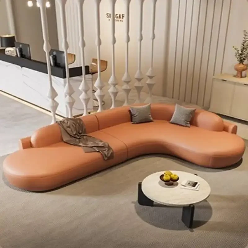 Narrow Beige Living Room Sofas Italian Modern Luxury Sectional Living Room Sofas Cute Curved Woonkamerbanken Furniture Home