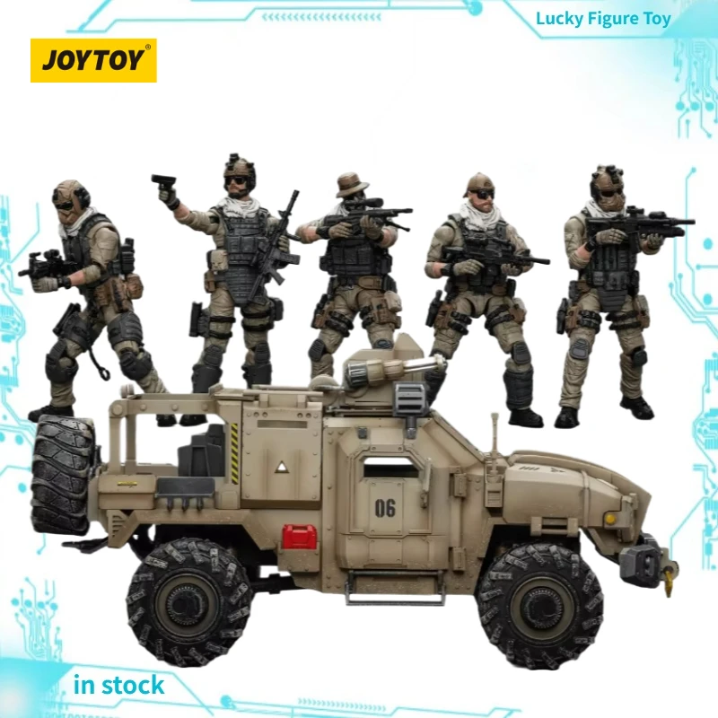 【Original】JOYTOY 1/18 figura de acción del Ejército de EE. UU. Delta Commando Tornado vehículo blindado juguetes de colección de regalos militares