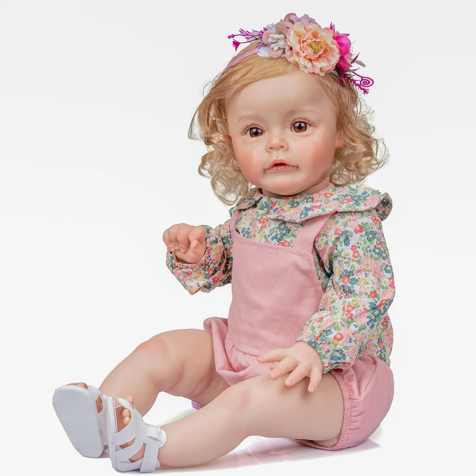 

Wholesale Reborn Finished Painted Silicone Baby Doll Realistic Princess Doll Baby Toys For Girl Children's Day Birthday Gifts