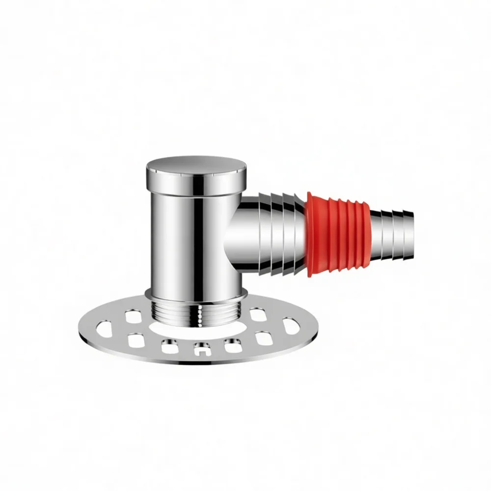 Stainless Steel Floor Drain Core Washing Machine Hose Splitter Multi Port Adapter Kitchen Sink Sewer Pipeline Connector