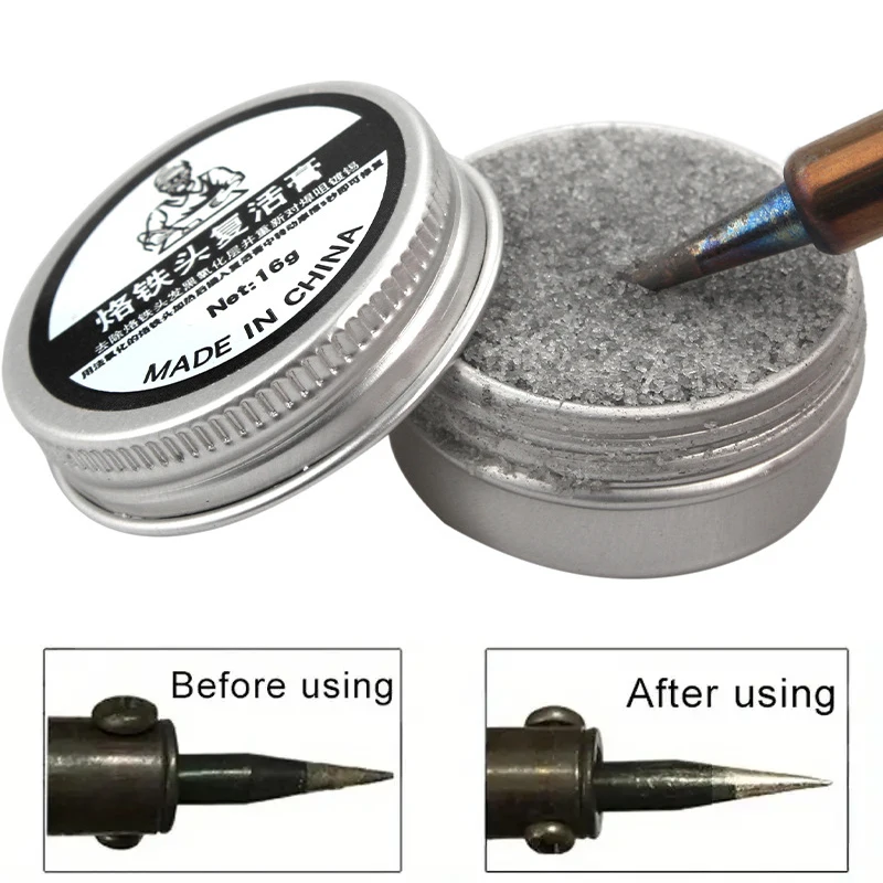 Soldering Iron Tip Cleaner Metal Solder Head Revitalization Cream for Removing Oxidation Enhanced Soldering Performance