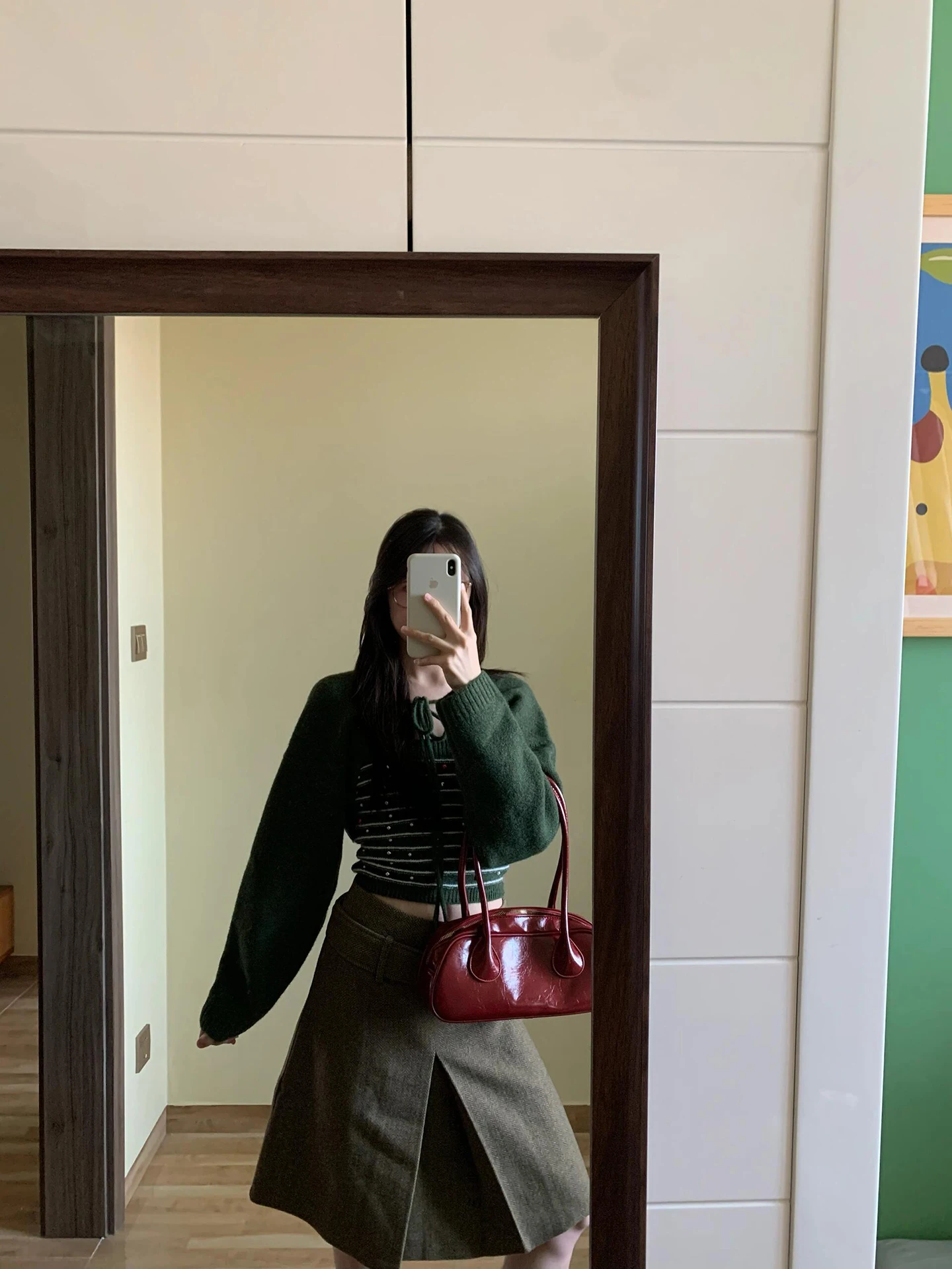 Koreaanse Sle zachte gebreide set met riem innerlijke slijtage Cisas thema winter warme hoge taille broek gestreept patroon Faion set