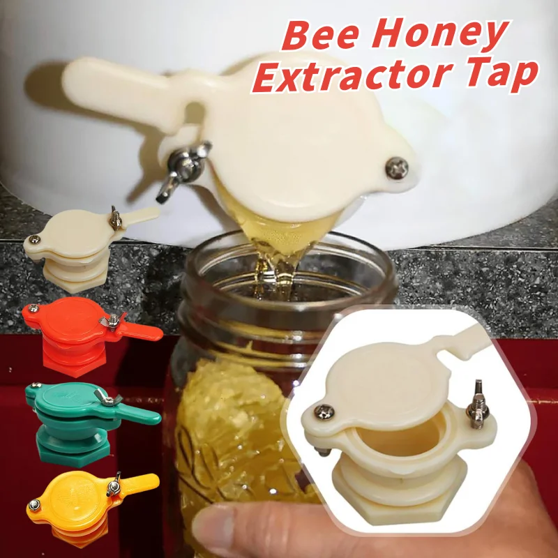 Durable Bee Honey Extractor Tap Non-toxic Gate Valve Bottling Honey Separation Tap 4 Color Honey Separation Tap Beekeeping Tools