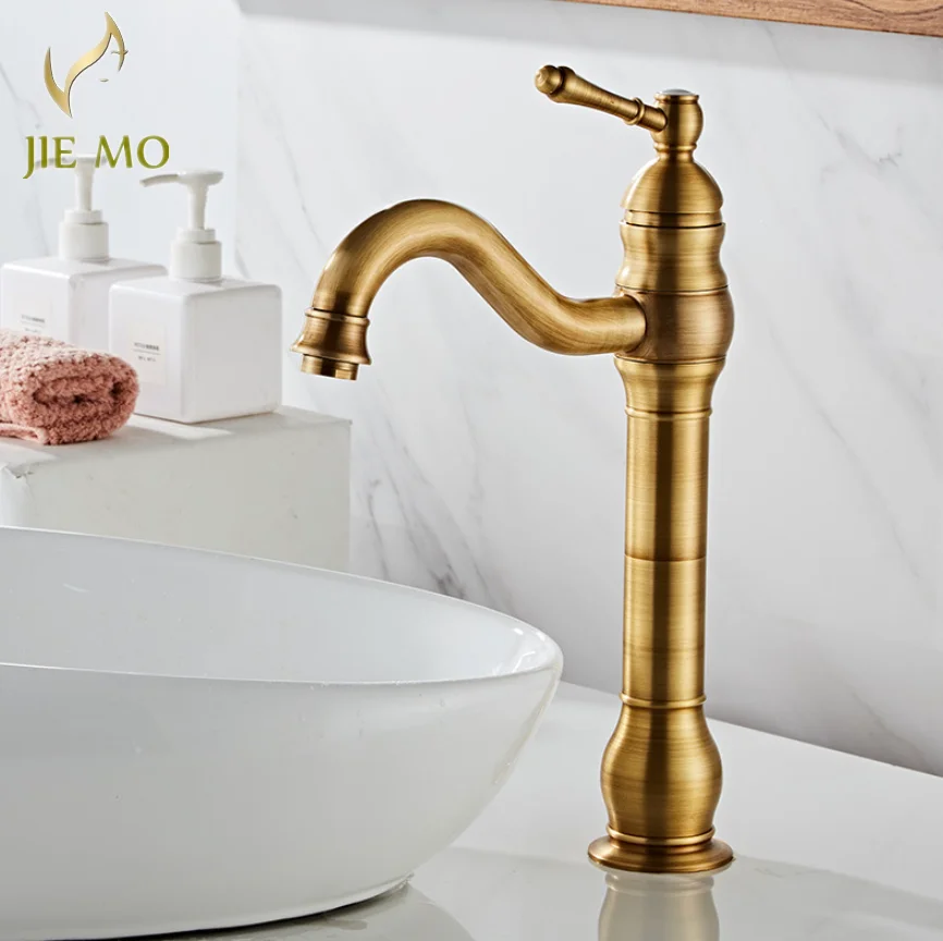 

Brass antique black basin hot and cold water faucet table basin toilet wash basin pool faucet can be rotated