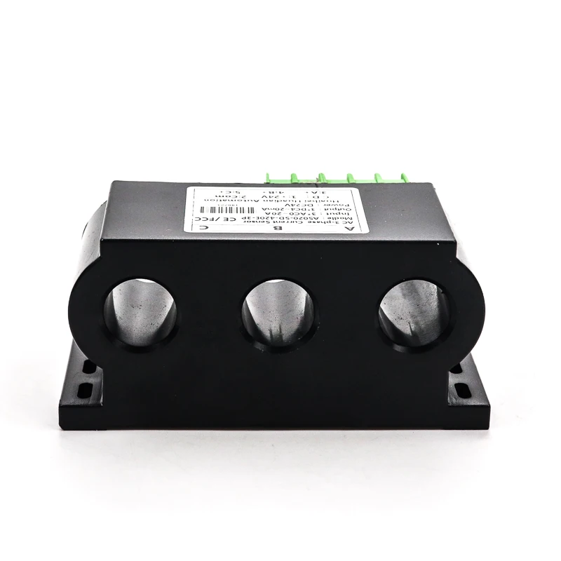 split core ac low three-phase transducer hall effect sensor three phase current transmitter output 4-20ma