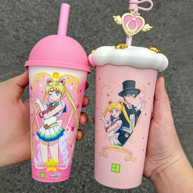 

Authentic Sailor Moon Insulation Bag Color Changing Ceramic Insulation Cup Sticker Plush Bag Cute Doll Anime Peripheral Toy Gift