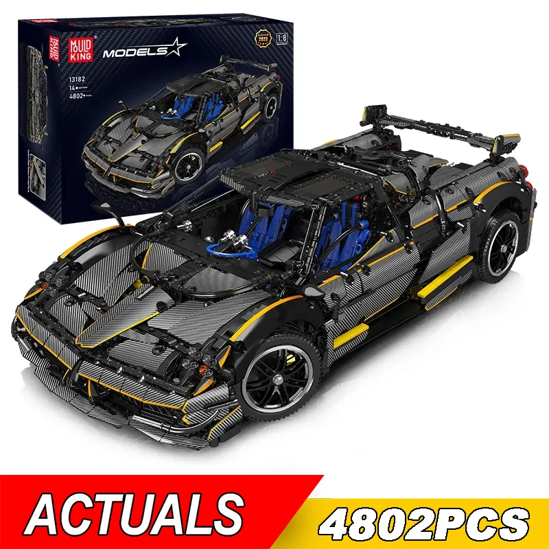 

MOULD KING 13182 Technical Huayra Hypercar Super Sport Racing Car Building Toys Paginie Model Bricks Toys For Kids Boys Gifts