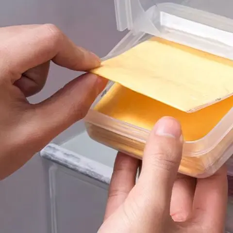 Caja de almacenamiento de queso para refrigerador portátil transparente, organizador de mantenimiento fresco para mantequilla de frutas y verduras, 1 ud.