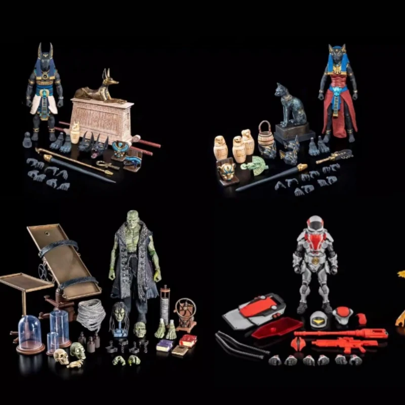 

В наличии: Оригинальные коллекционные фигурки Four Horsemen 2025 (Анубис, Бастет, Базилиск, Франкенштейн) в масштабе 1/12 – идеальный подарок на день рождения