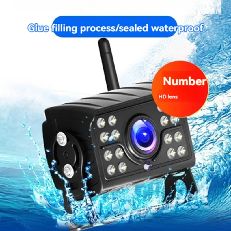 New Large And Small Trucks Wireless High-definition Night Vision Reversing Image All-in-one Towing Rear Car Driving Video