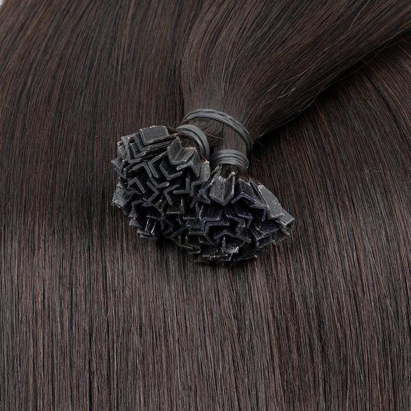 K Tip Hair Extensions Hot Fusion Haarverlenging Echt menselijk haar 1 cm Italië Keratine Lijm Machine Remy 12-24 inch 30 40 50 G/pak