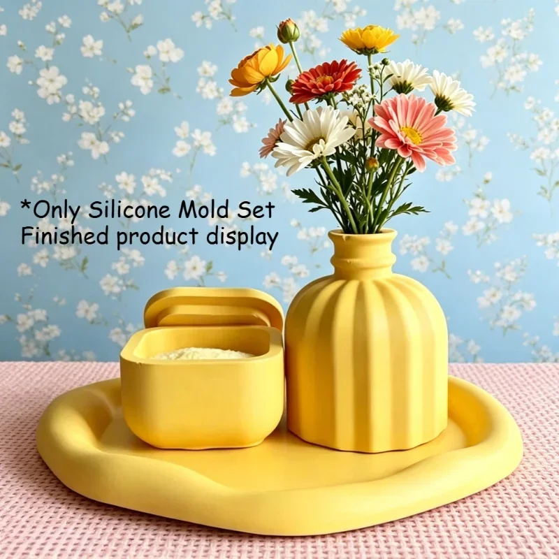 DIY Gift Silicone Mold 3Pcs Set, Home Decor Ornament Mould for Epoxy Resin Plaster, Halloween Christmas Craft Making Tools