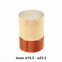 1PC Speaker Voice Coil Inner 19.5-25.5mm Woofer Bass Repair Parts With Copper Wire  Aluminium Bobbin