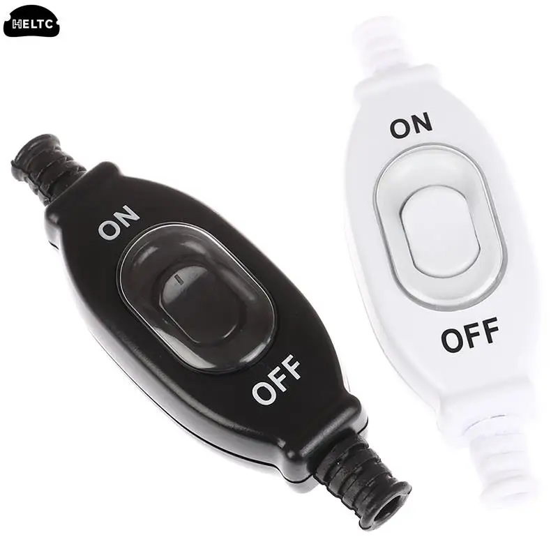 1PCS 3A 250V On/Off Waterproof In Line Switch Cord Switch Round Wire Silver Contact Double Cut Switch Dust Switch Cord Switch