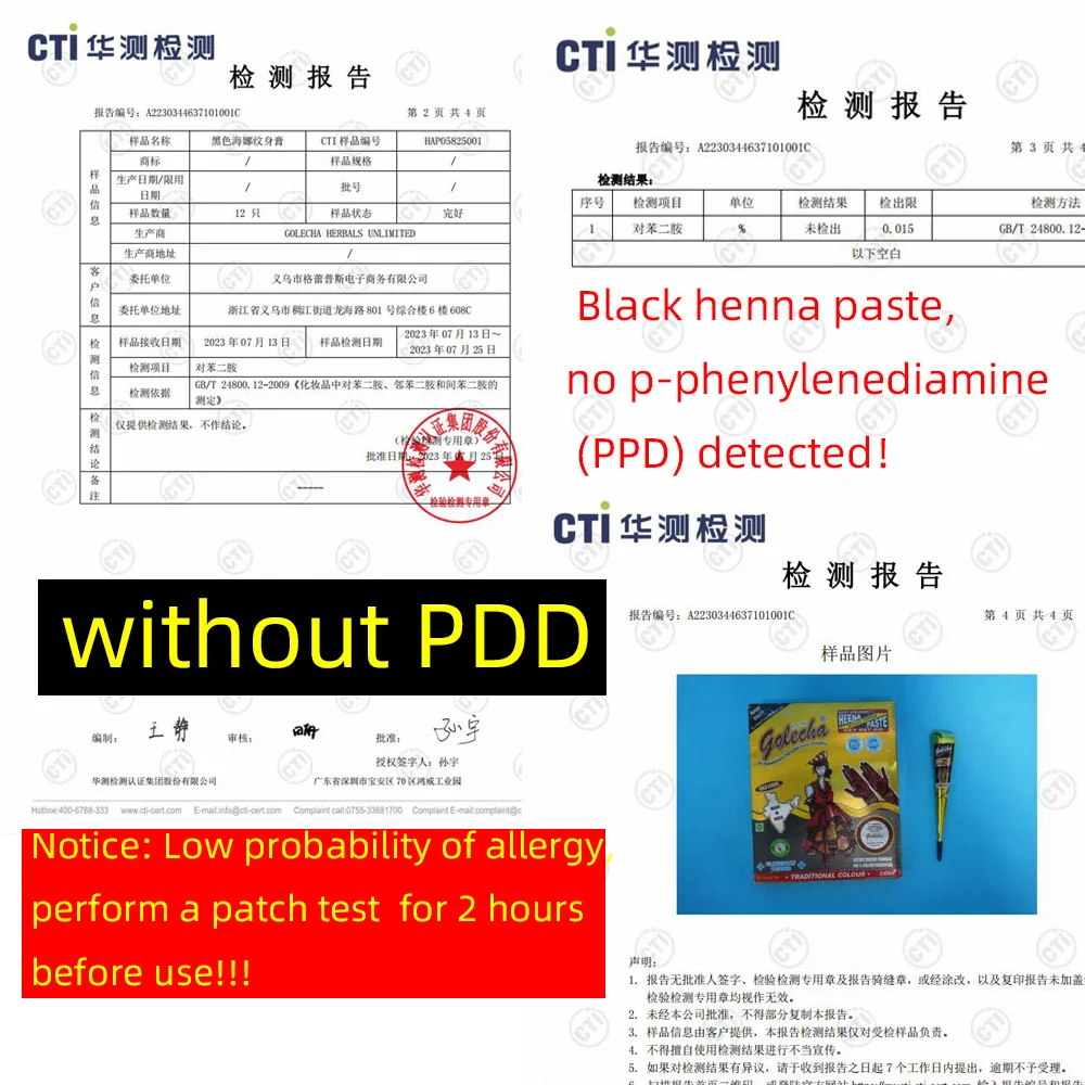 25 جرام معجون وشم حناء GOLECHA باللون الأحمر الداكن المخاريط قران هندي لفن الجسم الوشم المؤقت #4