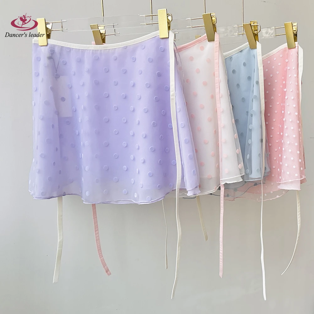تنورة باليه قصيرة، تنورة رقص نسائية منقطة من القطيفة بطبقة مزدوجة، تنورة ممارسة الجمباز، تنورة غنائية للبالغين