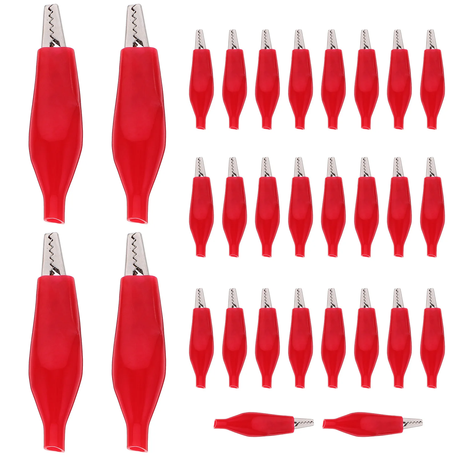 

30pcs Alligator Electrical Test Leads Clips Heavy Duty Clamps For Car Accessories Mini Alligator Clip Leads Iron Pvc