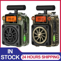FM MW SW VHF WB Emergency Radios Portable Pocket Radio Receiver Full-Band Bluetooth Radio Fingertip Gyroscope Radio  for Camping