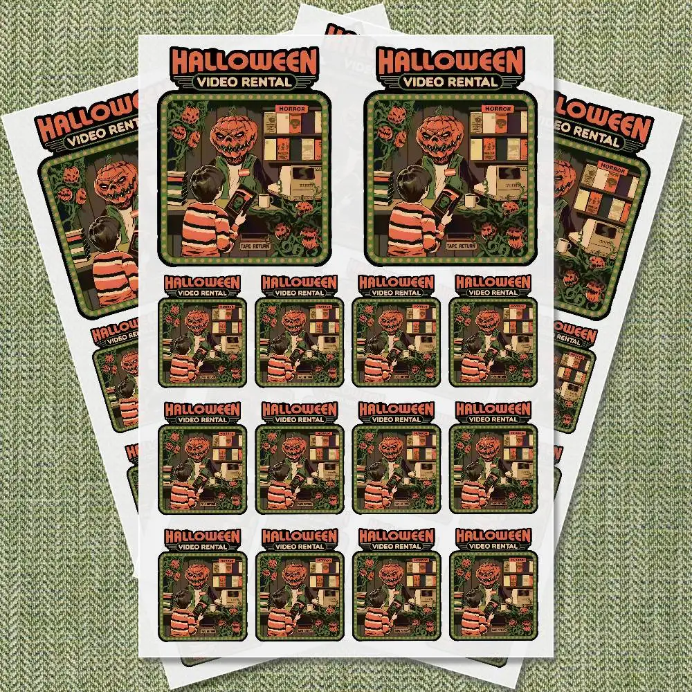 

Halloween Video Rental Stickers Sticker Auto Body Bumper Windows cartoon Laptop Walls Vinyl Decal Car Tuning Accessories