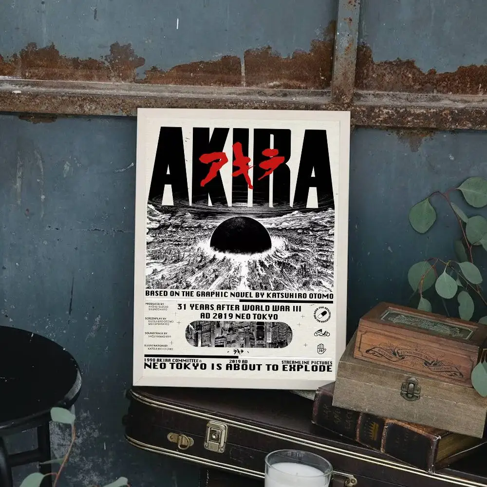 1 قطعة أكيرا 1988 الفيلم المشارك طباعة لغرفة النوم غرفة المعيشة ديكور المنزل اللوحة جدار الفن HD صورة جدارية
