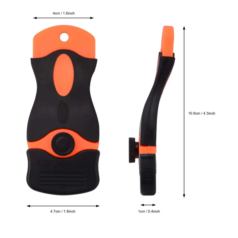 Plastic Scraper with 100/200 Plastic Blades Multipurpose Window Scraper Non-Scratch Scraper for Removing Stickers Decals Glue image 4